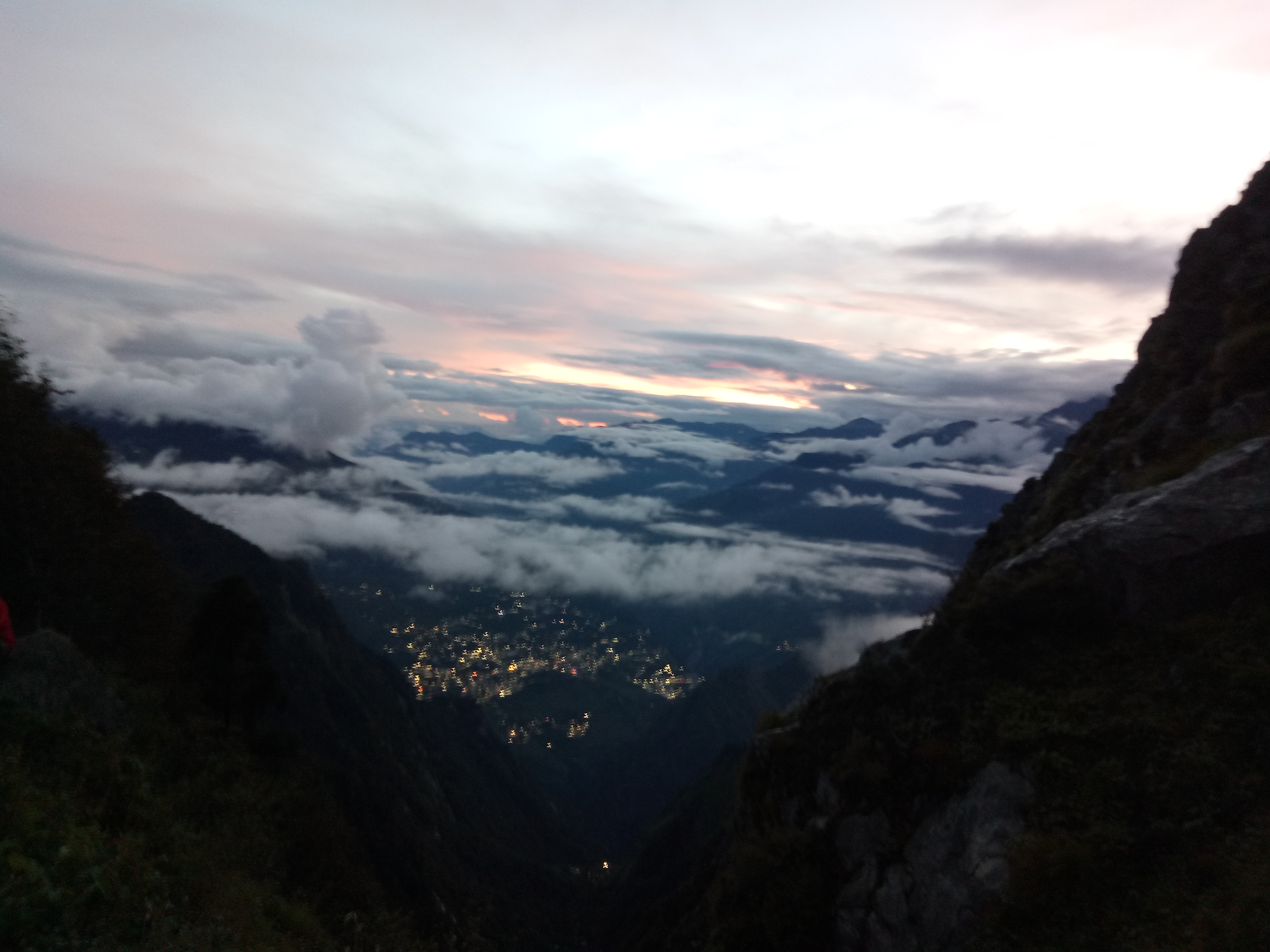 view of joshimath town from sondhar view of joshimath town from sondhar