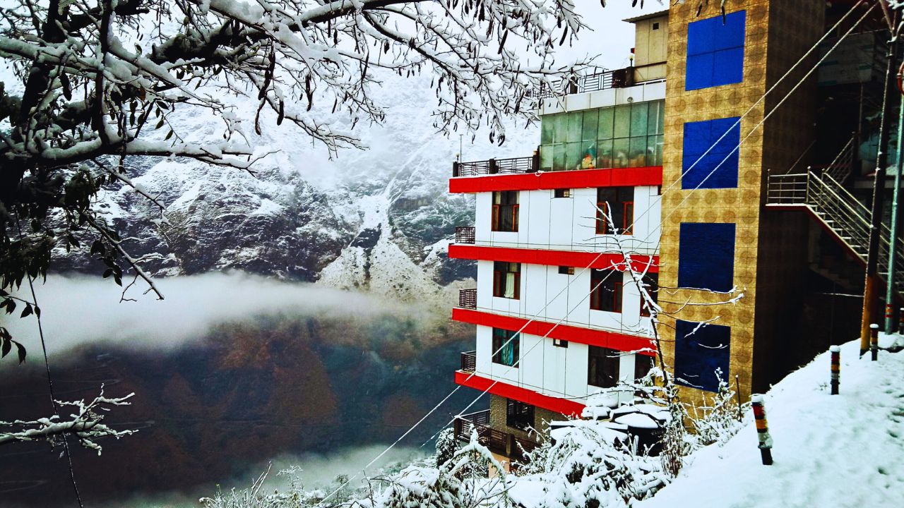 joshimath during the winters Snowy mountains family vacation