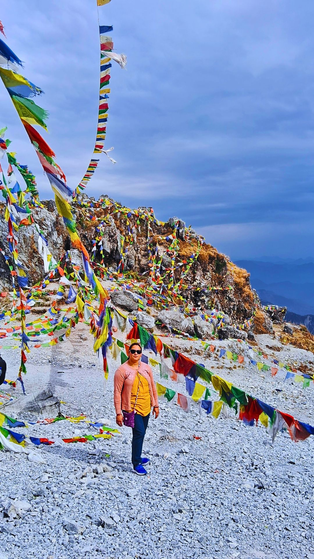 The vibrant flags at the George Everest Heights The vibrant flags at the George Everest Heights